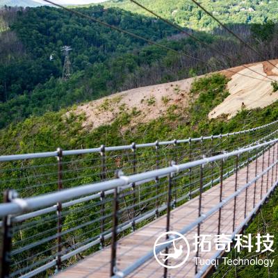 棧道吊橋  木板吊橋 